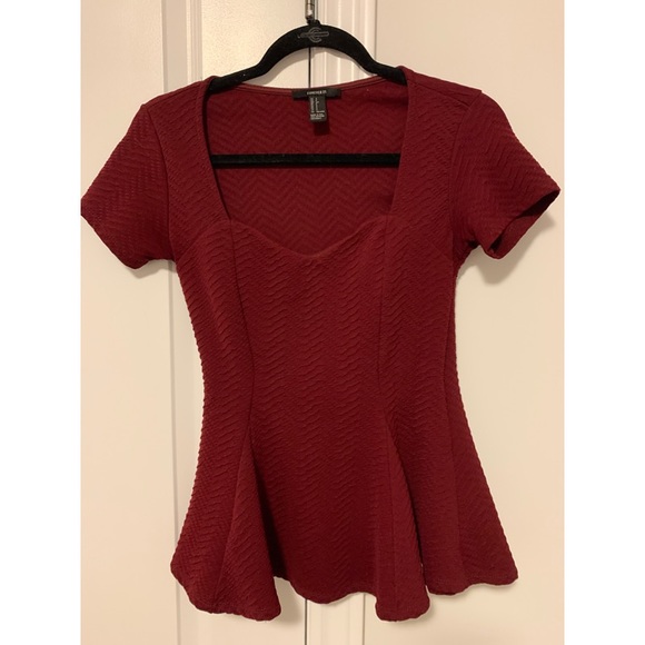 Forever21 Peplum shirt - Picture 1 of 2